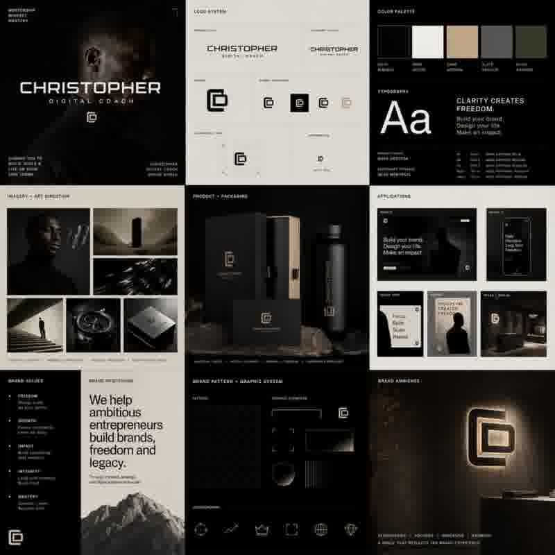 Christopher Digital Coach full visual brand identity